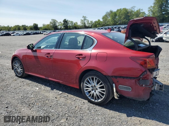 2013 Lexus GS 350 with VIN JTHCE1BL4D5007553, listed as a Copart auction lot 69993954 with 188,253 mi miles and Salvage Title. Bid and sale history available at carsss.com. Image 2.