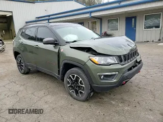 2021 Jeep Compass Trailhawk with VIN 3C4NJDDB3MT515203, listed as a Copart auction lot 52522695 with 78,313 mi miles and Salvage title. Bid and sale history available at DreamBid. Image 12.