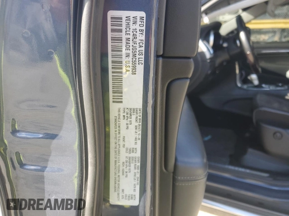2021 Jeep Grand Cherokee Summit with VIN 1C4RJFJG5MC559938, listed as a Copart auction lot 83175414 with 43,810 mi miles and Salvage Title. Bid and sale history available at carsss.com. Image 13.