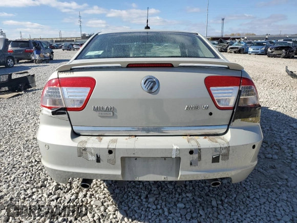 2008 Mercury Milan Premier with VIN 3MEHM021X8R627425, listed as a Copart auction lot 78503514 with 171,312 mi miles and Salvage Title. Bid and sale history available at carsss.com. Image 6.