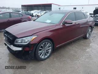 2015 Hyundai Genesis 3.8L with VIN KMHGN4JE5FU028777, listed as a IAAI auction lot 41222805 with 58,104 mi miles. Bid and sale history available at carsss.com. Image 18.