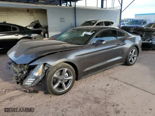 2015 Ford Mustang V6 with VIN 1FA6P8AM7F5408485, listed as a Copart auction lot 50631725 with 34,576 mi miles and Salvage Title. Bid and sale history available at carsss.com. Image 1.