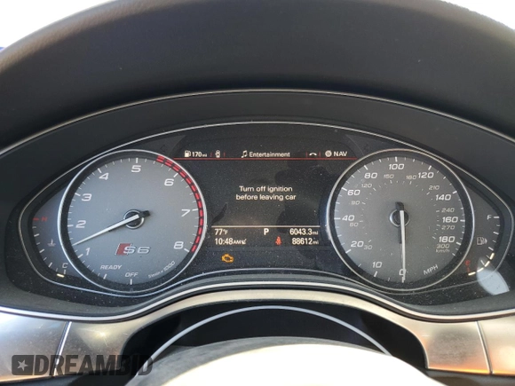 2018 Audi S6 Premium Plus z VIN WAUFFAFC2JN027234, wystawiony jako Copart lot #82027234 z przebiegiem 88 612 mil mil oraz Szkoda całkowita • Salvage title. Historia ofert i sprzedaży dostępna na DreamBid. Obrazek 9.
