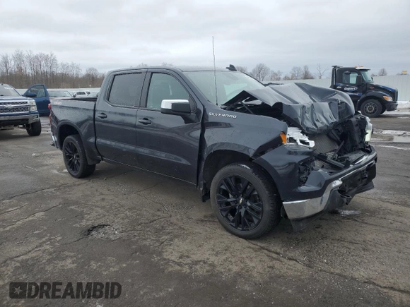 2024 Chevrolet Silverado 1500 LT with VIN 1GCPDKEK2RZ111943, listed as a Copart auction lot 46296655 with 39,474 mi miles and Salvage Title. Bid and sale history available at DreamBid. Image 4.
