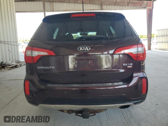 2014 Kia Sorento SX with VIN 5XYKWDA72EG491084, listed as a Copart auction lot 57235995 with 143,604 mi miles and Clean title. Bid and sale history available at DreamBid. Image 6.