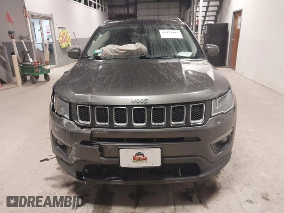 2020 Jeep Compass Latitude with VIN 3C4NJCBB8LT130425, listed as a IAAI auction lot 41475443 with 82,782 mi miles and . Bid and sale history available at carsss.com. Image 12.
