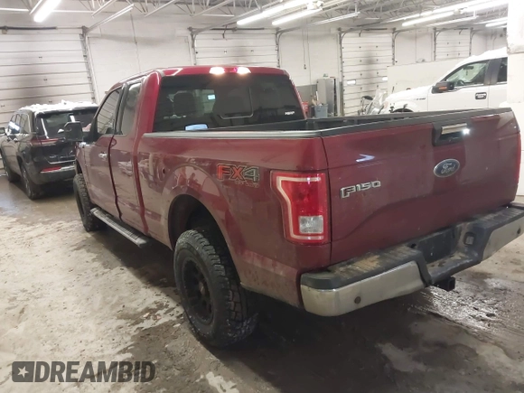 2017 Ford F-150 XL with VIN 1FTFX1EF2HFB15796, listed as a IAAI auction lot 41331268 with 135,179 mi miles. Bid and sale history available at carsss.com. Image 3.