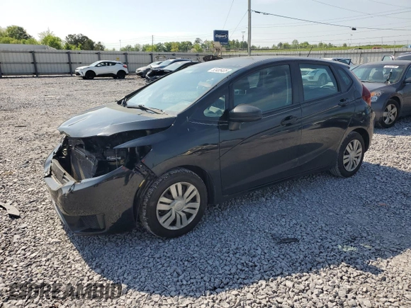 2015 Honda Fit LX with VIN 3HGGK5H56FM736969, listed as a Copart auction lot 52485405 with 142,736 mi miles and Salvage Title. Bid and sale history available at carsss.com. Image 1.