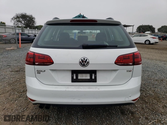 2017 Volkswagen Golf SportWagen SE with VIN 3VWC17AU2HM502504, listed as a Copart auction lot 76162504 with 79,020 mi miles and Salvage Title. Bid and sale history available at carsss.com. Image 6.