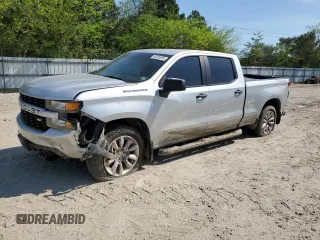2019 Chevrolet Silverado 1500 Custom with VIN 1GCUYBEF6KZ273462, listed as a Copart auction lot 53993055 with 87,722 mi miles and Salvage Title. Bid and sale history available at DreamBid. Image 1.