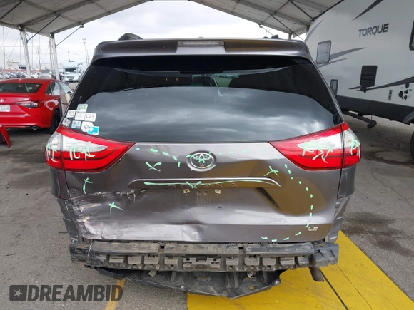 2015 Toyota Sienna LE AAS with VIN 5TDKK3DC8FS585957, listed as a IAAI auction lot 41888825 with 157,364 mi miles and . Bid and sale history available at DreamBid. Image 17.