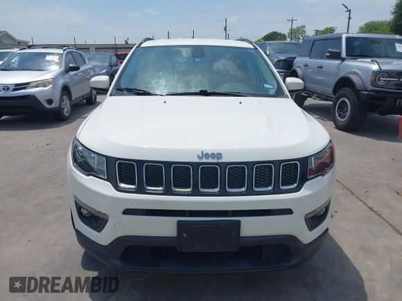 2019 Jeep Compass Latitude z VIN 3C4NJCBB4KT616437, wystawiony jako IAAI lot #42049491 z przebiegiem 42 495 mil mil oraz . Historia ofert i sprzedaży dostępna na DreamBid. Obrazek 13.