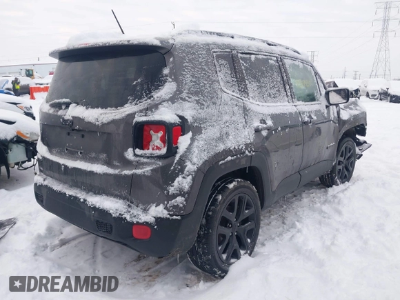 2017 Jeep Renegade Latitude with VIN ZACCJBBB7HPE68351, listed as a IAAI auction lot 41307930 with 129,422 mi miles. Bid and sale history available at carsss.com. Image 4.