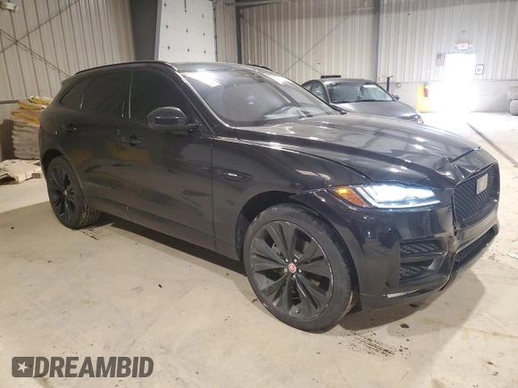 2019 Jaguar F-Pace 30t R-Sport with VIN SADCL2GX8KA605890, listed as a Copart auction lot 51619804 with 39,205 mi miles and Salvage title. Bid and sale history available at DreamBid. Image 4.