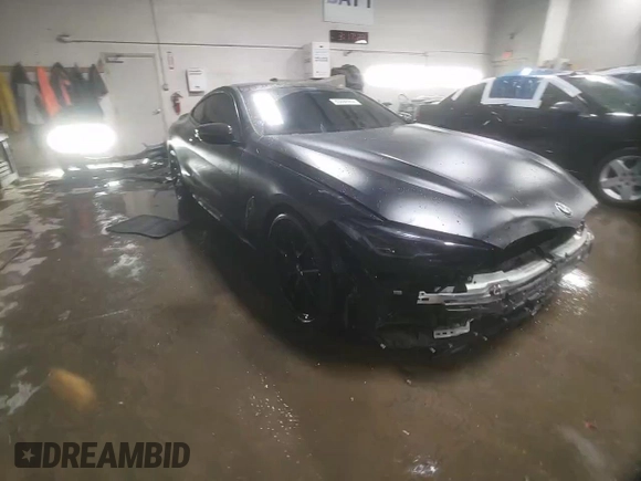 2019 BMW 8 Series M850i xDrive with VIN WBABC4C50KBU95710, listed as a Copart auction lot 85099404 with 58,463 mi miles and Salvage title. Bid and sale history available at DreamBid. Image 14.