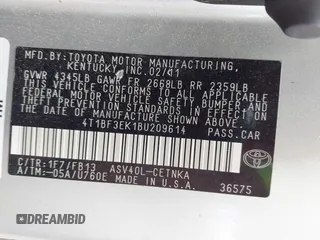 2011 Toyota Camry LE z VIN 4T1BF3EK1BU209614, wystawiony jako IAAI lot #42193388 z przebiegiem 197 732 mil mil oraz . Historia ofert i sprzedaży dostępna na DreamBid. Obrazek 9.
