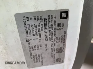 2015 Chevrolet Express Cargo z VIN 1GCWGFCF6F1181729, wystawiony jako IAAI lot #42571653 z przebiegiem 162 943 mil mil oraz . Historia ofert i sprzedaży dostępna na DreamBid. Obrazek 5.