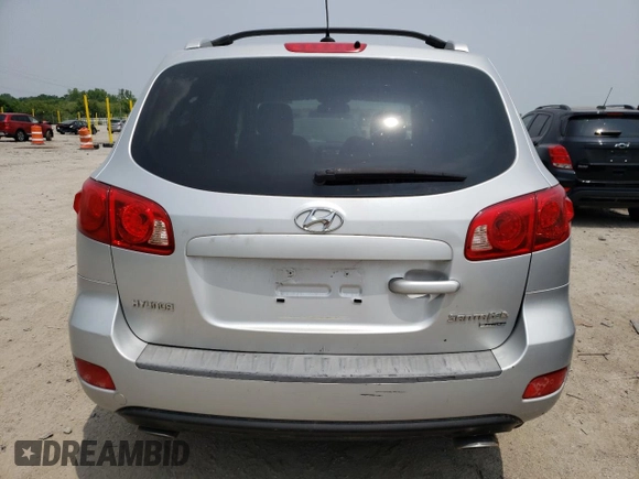 2007 Hyundai Santa Fe GLS with VIN 5NMSG73D17H082911, listed as a Copart auction lot 60974815 with 185,260 mi miles and Clean title. Bid and sale history available at DreamBid. Image 6.