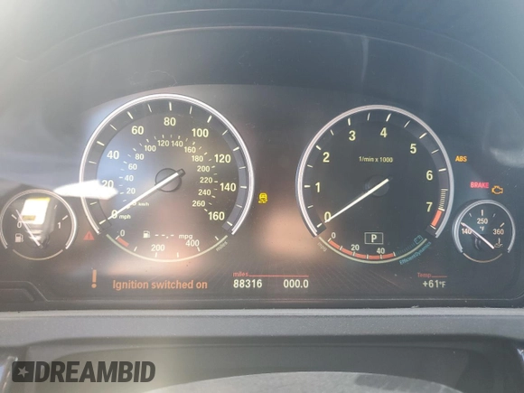 2012 BMW 7 Series 740i with VIN WBAKA4C58CC613763, listed as a Copart auction lot 76673584 with 88,316 mi miles and Clean Title. Bid and sale history available at carsss.com. Image 9.