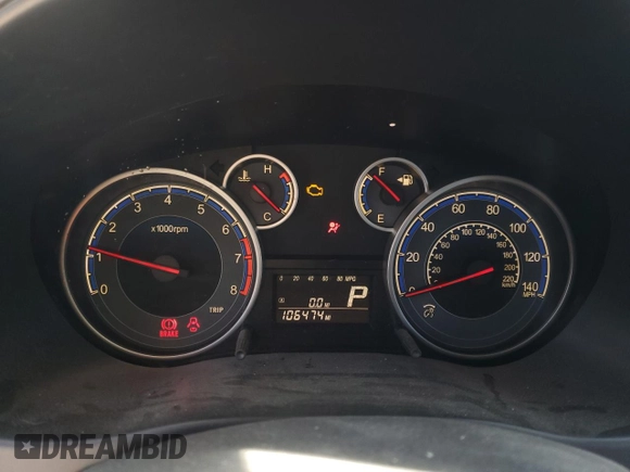 2011 Suzuki SX4 LE with VIN JS2YC5A27B6301040, listed as a Copart auction lot 47218805 with 106,474 mi miles and Salvage Title. Bid and sale history available at carsss.com. Image 9.