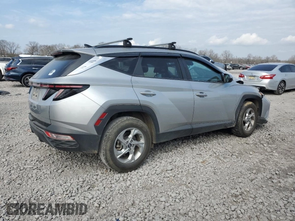 2023 Hyundai Tucson SEL with VIN 5NMJB3AE5PH218424, listed as a Copart auction lot 43697095 with 56,150 mi miles and Salvage Title. Bid and sale history available at carsss.com. Image 3.