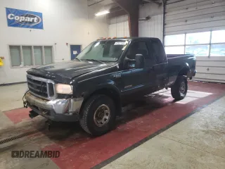 2004 Ford Super Duty F-250 XL with VIN 1FTNX21P64EE05846, listed as a Copart auction lot 47527045 with 191,038 mi miles and Salvage Title. Bid and sale history available at carsss.com. Image 1.
