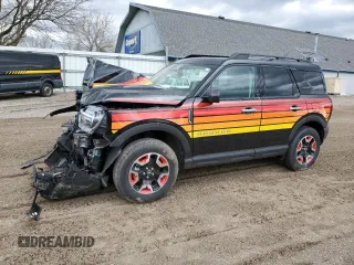 2025 Ford Bronco with VIN 3FMCR9KN4SRE07608, listed as a Copart auction lot 53671695 with 1,940 mi miles and Salvage title. Bid and sale history available at DreamBid. Image 1.