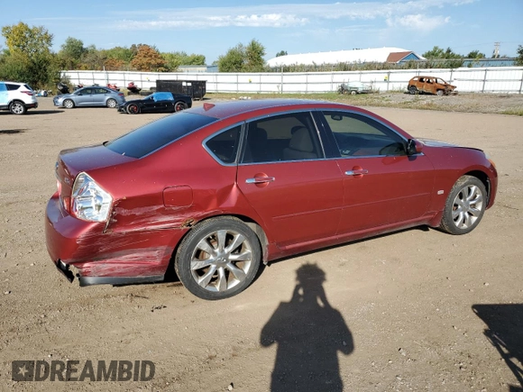 2007 Infiniti M x with VIN JNKAY01F67M453489, listed as a Copart auction lot 74777194 with 148,624 mi miles and Salvage Title. Bid and sale history available at DreamBid. Image 3.