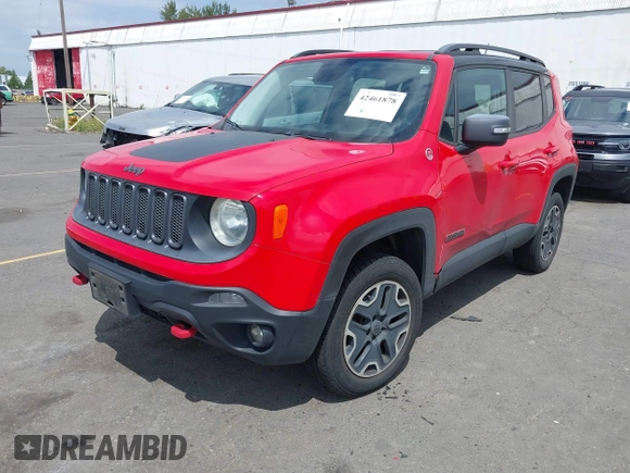 2015 Jeep Renegade Trailhawk with VIN ZACCJBCT7FPB80933, listed as a IAAI auction lot 42461878 with 138,803 mi miles and . Bid and sale history available at DreamBid. Image 17.