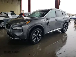 2022 Nissan Rogue SL with VIN 5N1BT3CA2NC729009, listed as a Copart auction lot 42830725 with 59,753 mi miles and Clean Title. Bid and sale history available at DreamBid. Image 1.