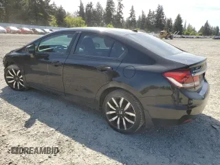 2014 Honda Civic EX-L with VIN 19XFB2F95EE054849, listed as a Copart auction lot 54334865 with 111,875 mi miles and Salvage Title. Bid and sale history available at DreamBid. Image 2.
