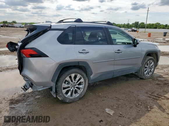 2025 Toyota RAV4 XLE Premium with VIN 2T3A1RFV6SC501208, listed as a Copart auction lot 58130915 with 5,196 mi miles and Salvage title. Bid and sale history available at DreamBid. Image 3.