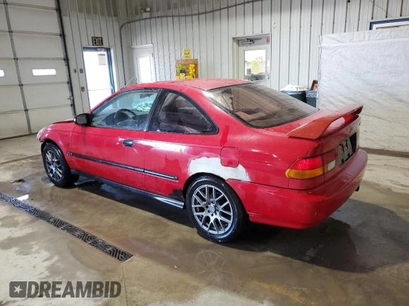 1997 Honda Civic DX with VIN 1HGEJ6122VL097179, listed as a Copart auction lot 45279655 with 180,744 mi miles and Salvage Title. Bid and sale history available at carsss.com. Image 2.