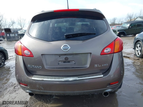 2009 Nissan Murano SL with VIN JN8AZ18W29W211353, listed as a IAAI auction lot 41677855 with 107,126 mi miles. Bid and sale history available at carsss.com. Image 16.