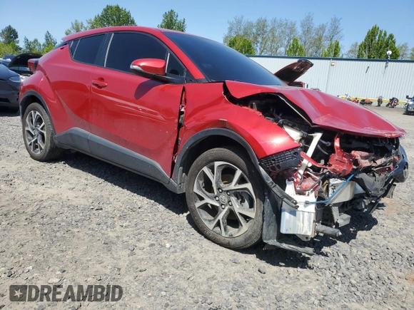 2021 Toyota C-HR LE with VIN JTNKHMBX1M1104530, listed as a Copart auction lot 55358775 with 53,112 mi miles and Salvage Title. Bid and sale history available at carsss.com. Image 4.