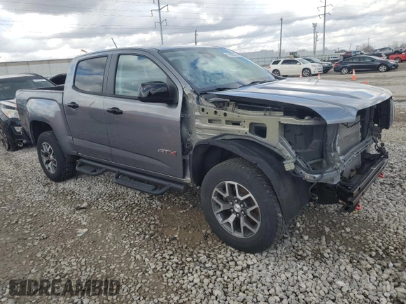 2021 GMC Canyon 4WD AT4 w/Leather with VIN 1GTG6FEN7M1149820, listed as a Copart auction lot 47602535 with 43,412 mi miles and Salvage Title. Bid and sale history available at carsss.com. Image 4.