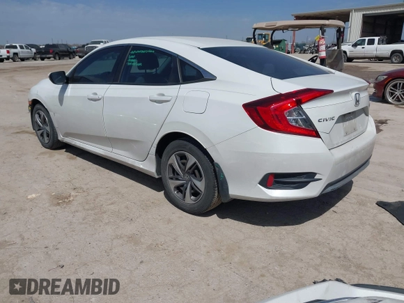 2019 Honda Civic Sedan LX with VIN 19XFC2F64KE040214, listed as a IAAI auction lot 41753300 with 74,285 mi miles. Bid and sale history available at carsss.com. Image 3.
