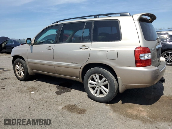 2007 Toyota Highlander Hybrid w/3rd Row with VIN JTEEW21A570041737, listed as a Copart auction lot 54431035 with 253,380 mi miles and Clean Title. Bid and sale history available at carsss.com. Image 2.