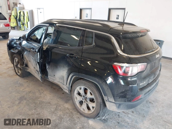 2018 Jeep Compass Limited with VIN 3C4NJDCBXJT349081, listed as a IAAI auction lot 42534929 with 106,781 mi miles and . Bid and sale history available at DreamBid. Image 3.