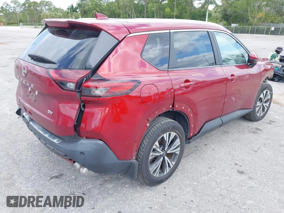 2023 Nissan Rogue SV z VIN 5N1BT3BA7PC684265, wystawiony jako IAAI lot #42083059 z przebiegiem 28 570 mil mil oraz . Historia ofert i sprzedaży dostępna na DreamBid. Obrazek 4.