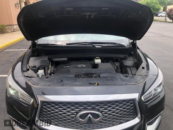 2019 Infiniti QX60 Pure z VIN 5N1DL0MM6KC565937, wystawiony jako Copart lot #63652215 z przebiegiem 198 392 mil mil oraz Czysty tytuł • Clean title. Historia ofert i sprzedaży dostępna na DreamBid. Obrazek 8.