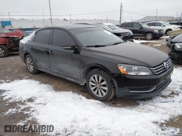 2012 Volkswagen Passat S w/Appearance with VIN 1VWAP7A3XCC015736, listed as a IAAI auction lot 41292429 with 155,874 mi miles. Bid and sale history available at carsss.com. Image 1.