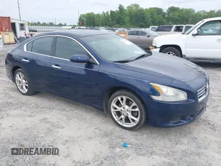 2013 Nissan Maxima S with VIN 1N4AA5APXDC803631, listed as a IAAI auction lot 42168957 with 119,845 mi miles and . Bid and sale history available at DreamBid. Image 1.