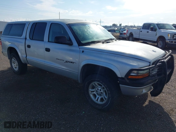 2001 Dodge Dakota Sport z VIN 1B7HG2AN91S290457, wystawiony jako IAAI lot #42381350 z przebiegiem 192 163 mil mil oraz . Historia ofert i sprzedaży dostępna na DreamBid. Obrazek 1.