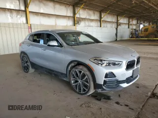 2021 BMW X2 sDrive28i with VIN WBXYH9C07M5T03462, listed as a Copart auction lot 56539503 with 0 mi miles and Salvage Title. Bid and sale history available at carsss.com. Image 4.