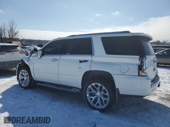 2017 GMC Yukon Denali with VIN 1GKS2CKJXHR168346, listed as a Copart auction lot 45666185 with 165,293 mi miles and Salvage Title. Bid and sale history available at carsss.com. Image 2.