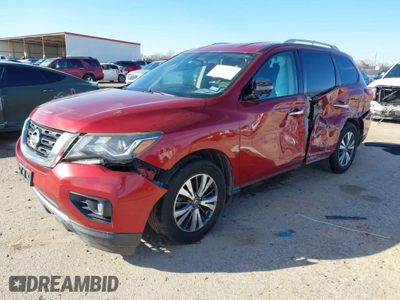 2017 Nissan Pathfinder SV with VIN 5N1DR2MMXHC650993, listed as a IAAI auction lot 41460677 with 176,033 mi miles. Bid and sale history available at carsss.com. Image 17.
