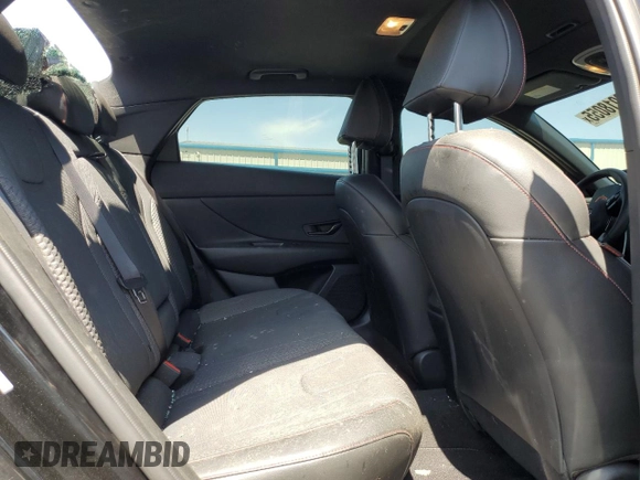 2023 Hyundai Elantra N Line z VIN KMHLR4AF2PU625284, wystawiony jako Copart lot #52018055 z przebiegiem 22 024 mil mil oraz Szkoda całkowita • Salvage title. Historia ofert i sprzedaży dostępna na DreamBid. Obrazek 10.