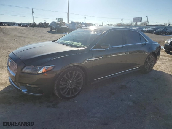 2017 Lincoln Continental Select with VIN 1LN6L9TK0H5605214, listed as a Copart auction lot 88552245 with 108,931 mi miles and Salvage Title. Bid and sale history available at carsss.com. Image 1.
