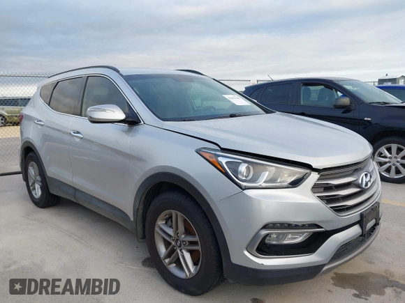2017 Hyundai Santa Fe 2.4L with VIN 5XYZU3LB4HG464876, listed as a IAAI auction lot 42693100 with 127,888 mi miles and . Bid and sale history available at DreamBid. Image 1.
